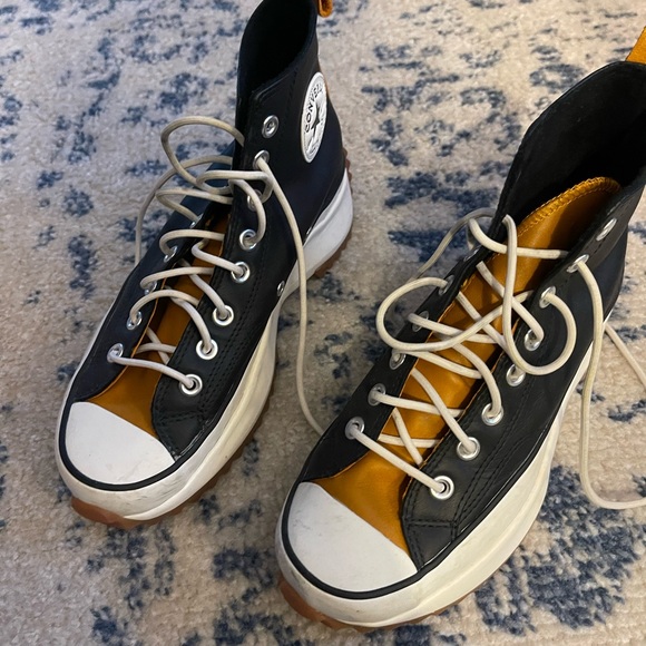 Black platform leather converse - Run star hike - Picture 8 of 11